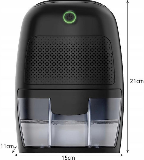 ZY12183QWS45 Αφυγραντήρας με Συμπιεστή 0.3lt Μαύρος