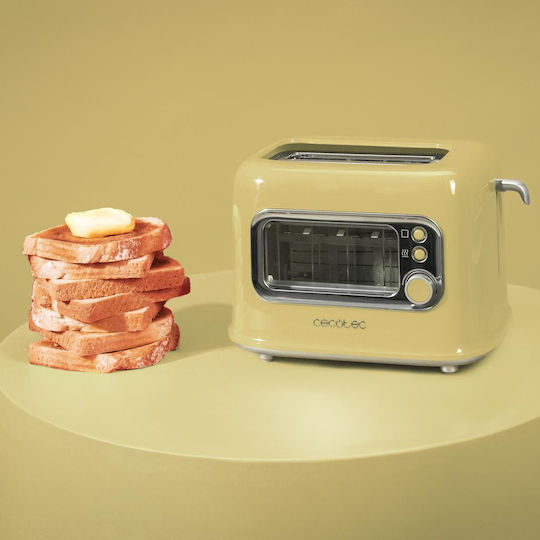 Cecotec Retro Vision Prăjitor de pâine 2 sloturi 700W Galben