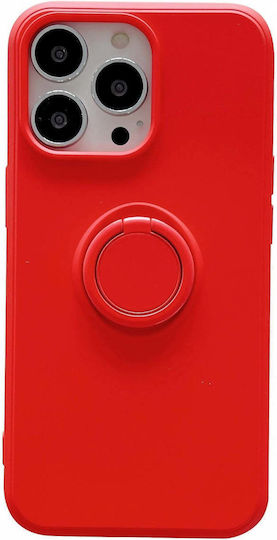 Ring 360 Full Cover Silicon Roșu (Galaxy A12)