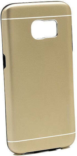 Motomo Umschlag Rückseite Kunststoff Gold (Galaxy S6 Edge)