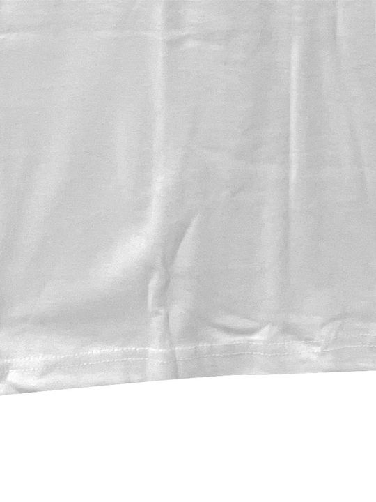 Ustyle Men's Undershirt Short-sleeved in White Color