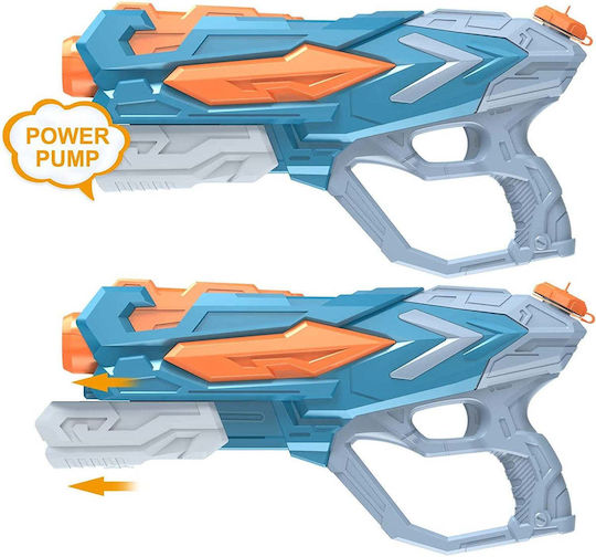 Water Gun Kids Tank Pool Beach Flippy 6 Years+ Blue 4 Nozzles 900ml