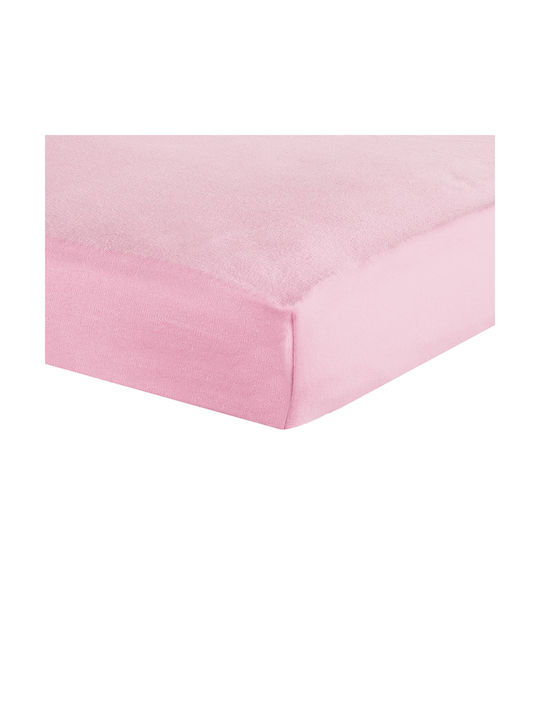 Trois Kilos Sept Lenjerie De Patut Bebe Cu Cauciuc Roz 70x140cm