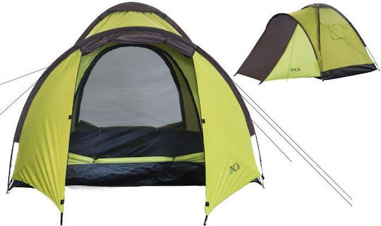 Inca Serenity Σκηνή Camping Τούνελ Πράσινη 4 Εποχών για 3 Άτομα 90x180x150εκ.