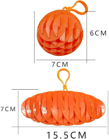 Antistress Schlüsselanhänger Kunststoff Orange