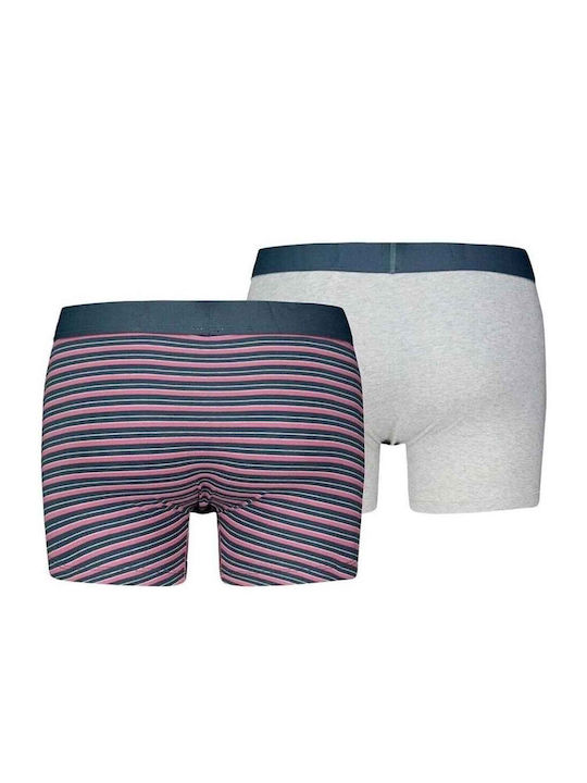 Levi's Men's Boxers Gray with Patterns 2Pack