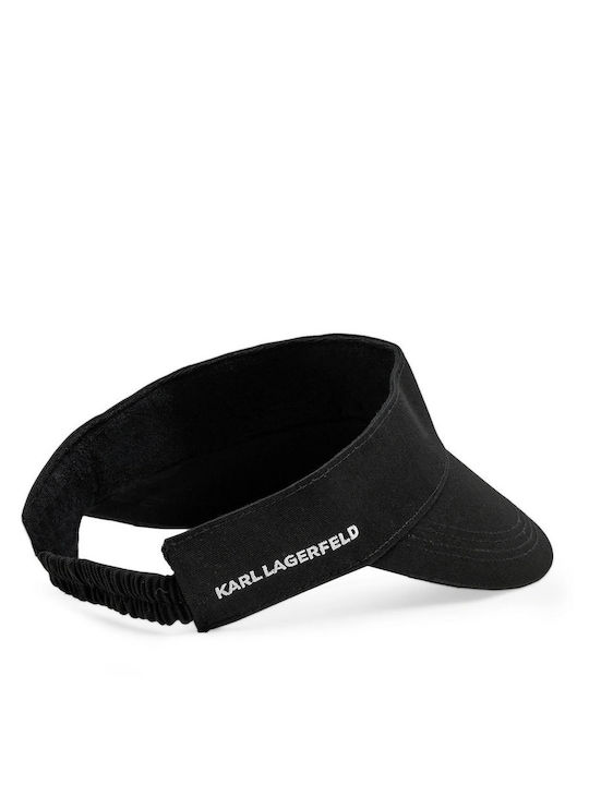 Karl Lagerfeld Fabric Women's Visor Hat Black