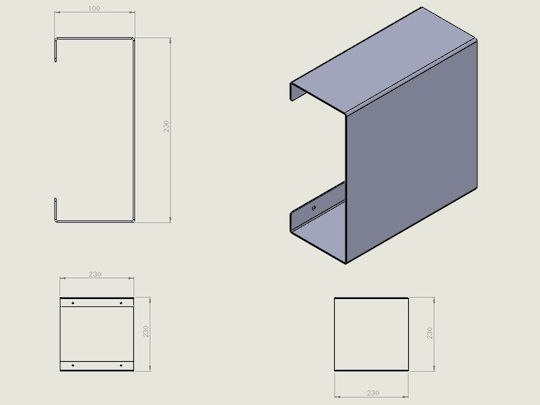 Verdi An Der Wand Montiertes Badezimmerregal Metallisch 10x10x27cm Grau