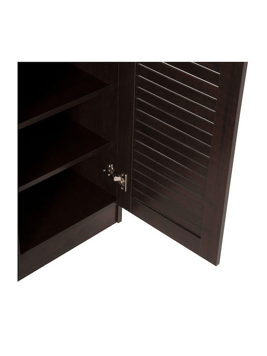 Proby Wooden Shoe Organizer Wenge 120x37.5x121.5cm
