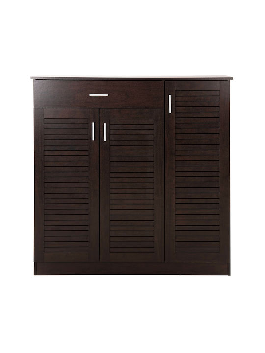 Proby Wooden Shoe Organizer Wenge 120x37.5x121.5cm