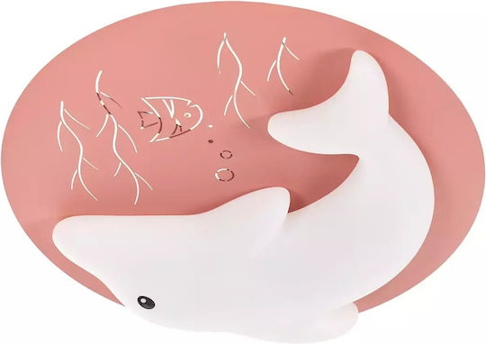 Einfaches Licht Kinderdeckenleuchte Deckenleuchte montieren 48W mit Fassung E27 Rosa