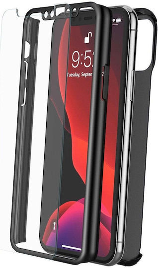 Joyroom 360 Full Cover Plastic / Tempered Glass / Silicon 0.3mm Negru (Realme 6 / 6s)