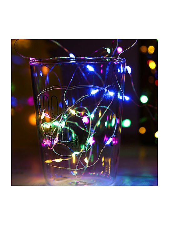100 Lichterketten LED 10m. Mehrfarbige USB in Zeichenfolge 1Stück