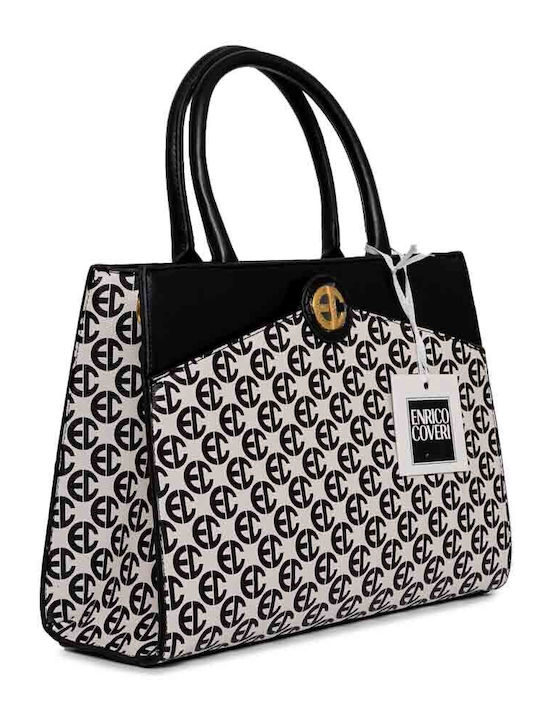 Enrico Coveri Damen Tasche Tote Hand Schwarz