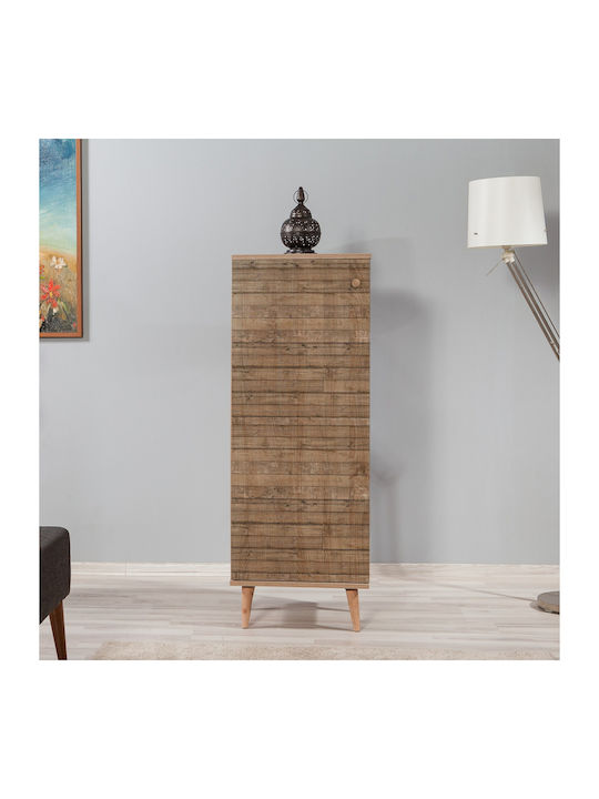 Soho Wooden Shoe Organizer with 8 Shelves Sonoma 50x38x135cm