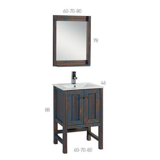 Mabo Waschtisch mit Waschbecken Blue