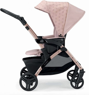 Cam Fluido Easy Romantic 3 in 1 Baby Kinderwagen Geeignet für Neugeborene Rosa