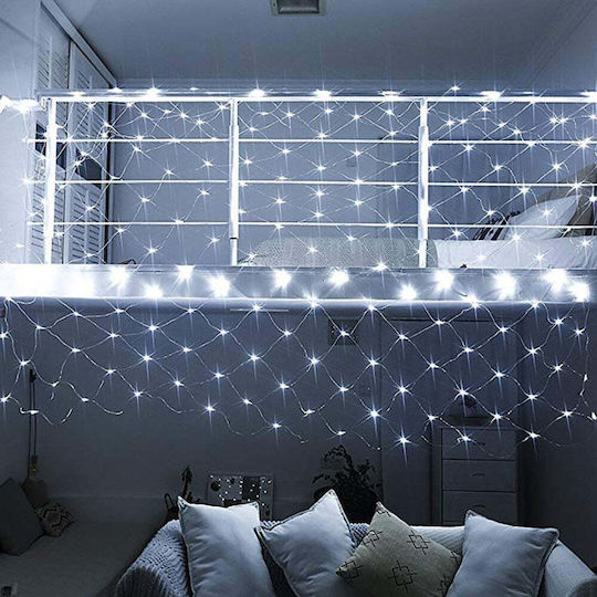 480 Λαμπάκια LED 11μ. x 100εκ. Ψυχρό Λευκό τύπου Δίχτυ