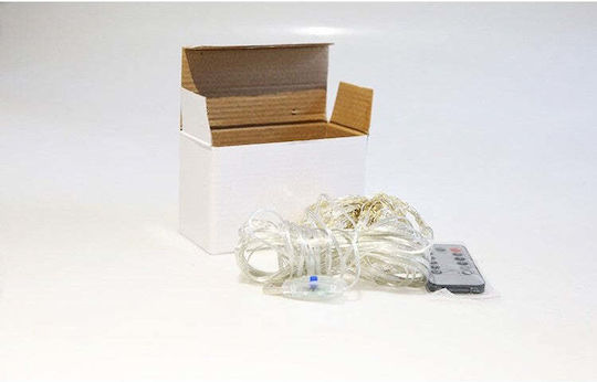 300 Luminite LED 3m x 300cm Alb Cald USB Tip Perdea