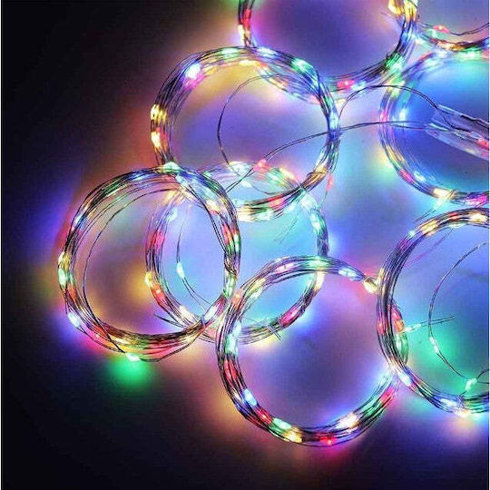 100 Lights LED 3m. x 100cm Multicolor USB type Curtain 1pcs