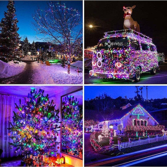 100 Lights LED 3m. x 100cm Multicolor USB type Curtain 1pcs