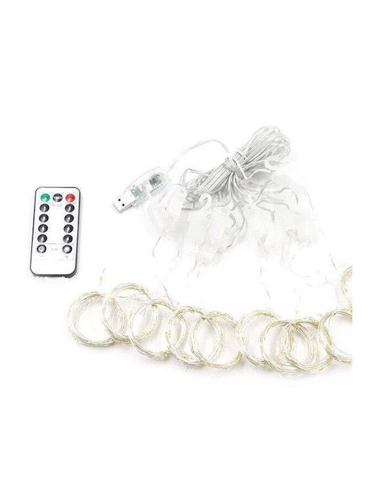 100 Lămpițe LED 3m. x 100buc Multicolore USB tip Perdea 1buc