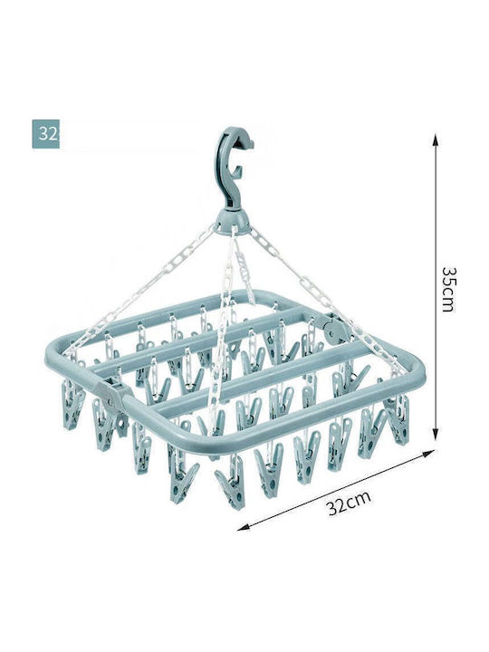 Uscătoare De Rufe Pliabilă Pandantiv Din Plastic 32x32cm