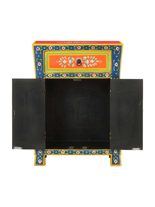 Bufet din Lemn Masiv cu Sertare Multicolor 53x30x74cm
