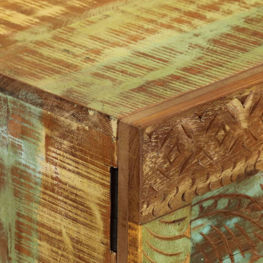 Sideboard made of Solid Wood Colorful 55x30x75cm