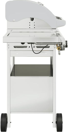 Gasgrill Rost 53cmx40cmcm mit 4 cm 12.8kW und Seitenbrenner
