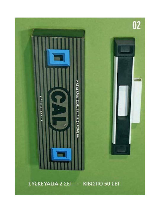 Cal Doublex Classic Door Flush Handle Recessed Silver