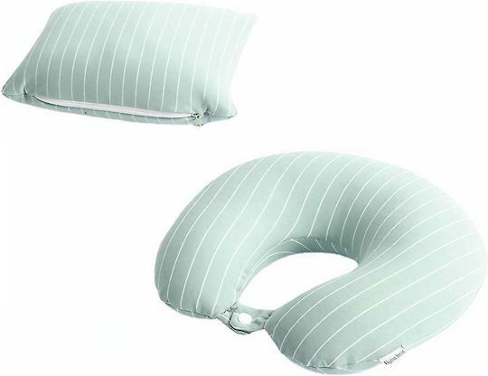 Μαξιλαράκι Ταξιδίου Τετράγωνο Memory Foam Πράσινο