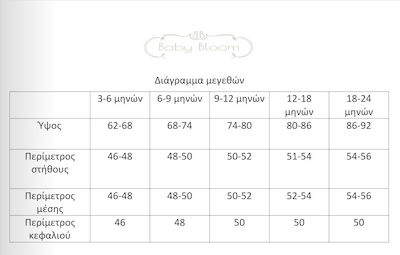 Baby Bloom Βαπτιστικό Κοστούμι για Αγόρι Λινό Λευκό 4τμχ