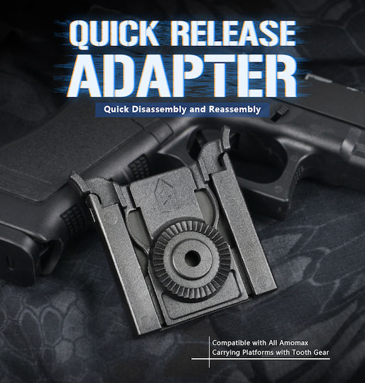Amomax Gun Sling Quick Release Clip in Black color