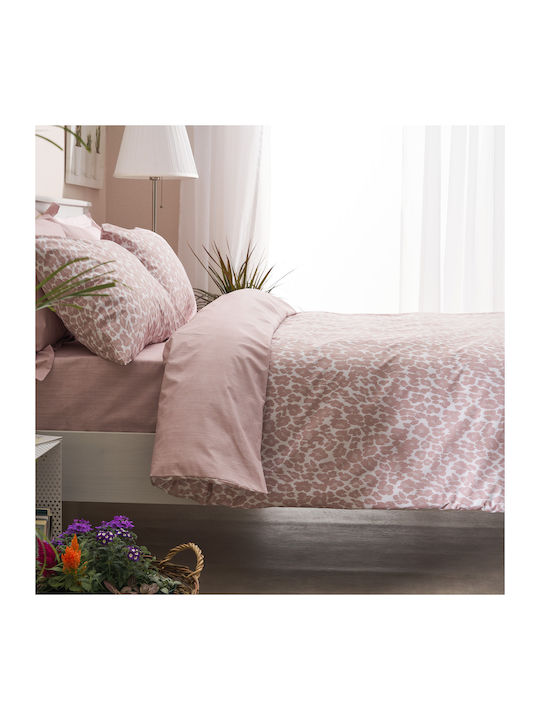 Charalambidis Textiles Κουβερλί Μονό από Βαμβάκι & Πολυεστέρα Ροζ 160x230cm