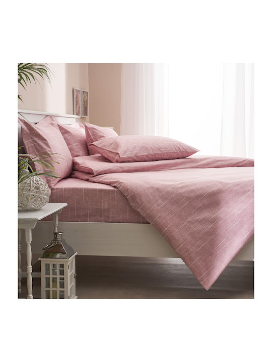 Charalambidis Textiles Κουβερλί Μονό από Βαμβάκι & Πολυεστέρα Σομόν 160x230cm