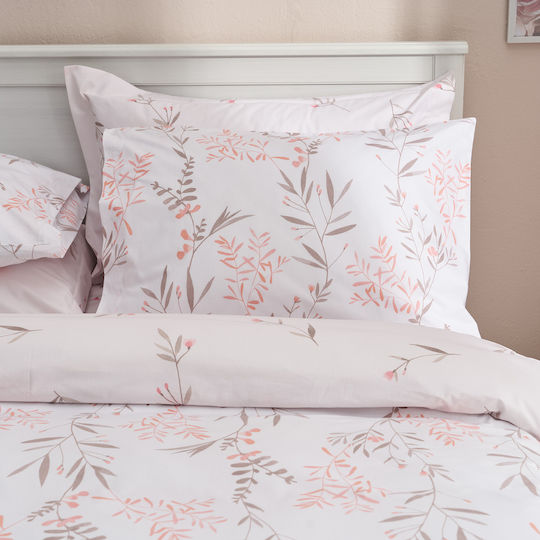 Charalambidis Textiles Κουβερλί Υπέρδιπλο από Βαμβάκι & Πολυεστέρα Σομόν 220x230cm