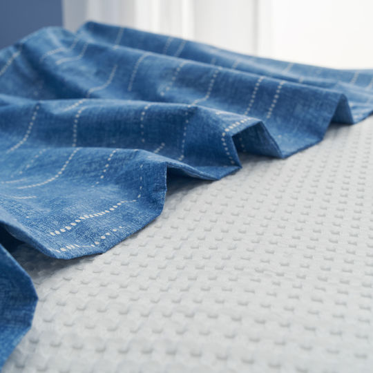 Charalambidis Textiles Tagesdecken Super-King Blau 220x230cm