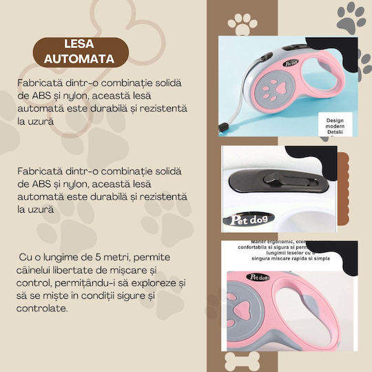 Dog Leash/Lead Strap in Pink color up to 20kg