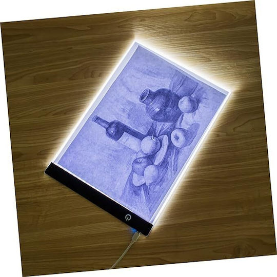 A4 Drawing Board Zola Led Backlight 3 Lighting Levels 1.8w Microusb 23x30.5x0.35 Cm Tran