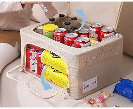 Kunststoff Aufbewahrungsbox mit Deckel Transparent 50x40x33cm 1Stück