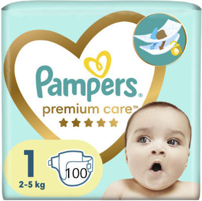 Pampers Scutece cu bandă adezivă Premium Care Nr. 1 pentru 2-5 kgkg 100buc