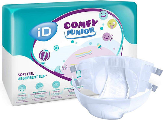 iD Scutece cu bandă adezivă Comfy Junior Slip pentru 17-30kg 14buc