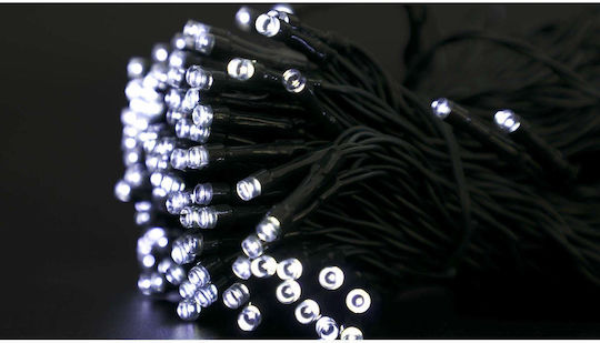 200 Λαμπάκια LED 20μ. Λευκά Ηλιακά σε Σειρά