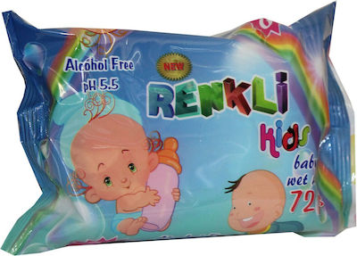 Renkly Baby Wipes without Alcohol 72pcs