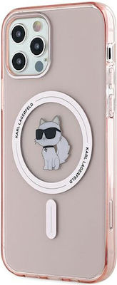 Karl Lagerfeld Back Cover Silicone / Plastic Durable Pink (iPhone 12)