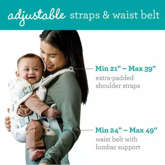 Infantino Classic Carrier Flip 4-in-1 Rainbow with Maximum Weight 14.5kg