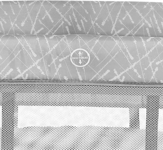 Lorelli Torino Plus Playpen 2 Levels with Changing Table & Mattress Gray 127x68cm