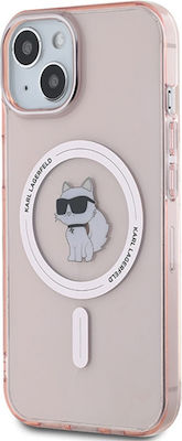 Karl Lagerfeld Back Cover Silicone / Plastic Durable Pink (iPhone 14)