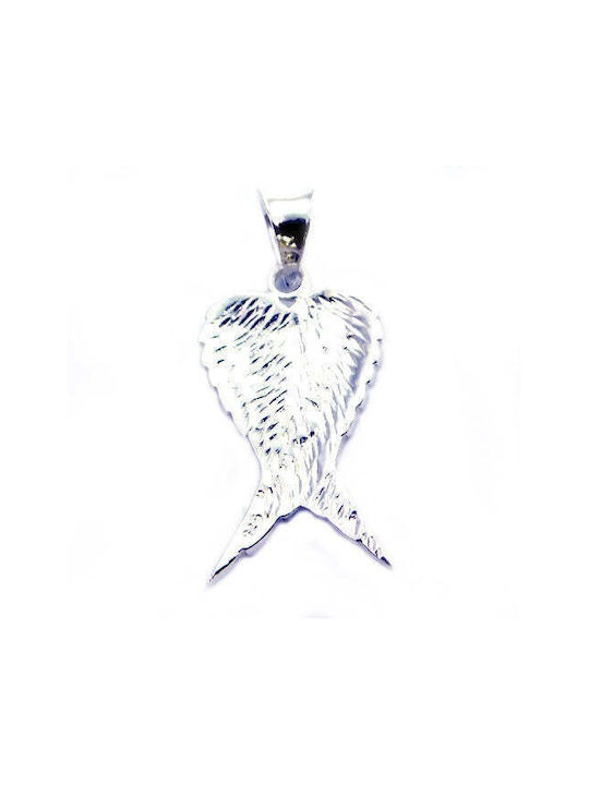 Wing Pendant Sterling Silver 925 4 Cm X 1.5 Cm